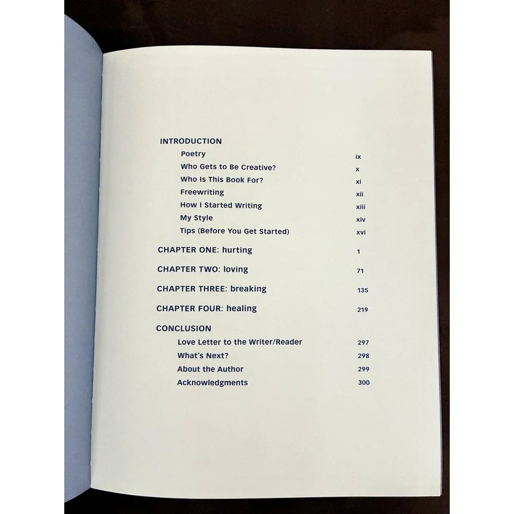 Healing Through Words By Rupi Kaur Hardcover Writing Exercises Book